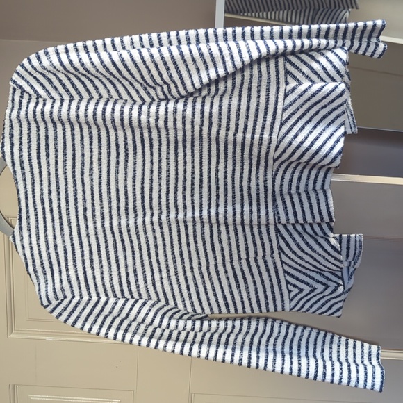 Loft navy/white cardigan - Picture 2 of 2